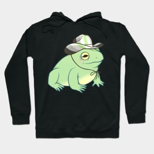 Agender Pride Cowboy Frog Hoodie